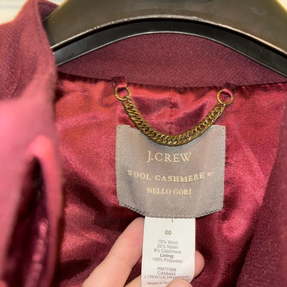 J. Crew Nello Gori Wool Cashmere bow coat - Picture 5 of 5